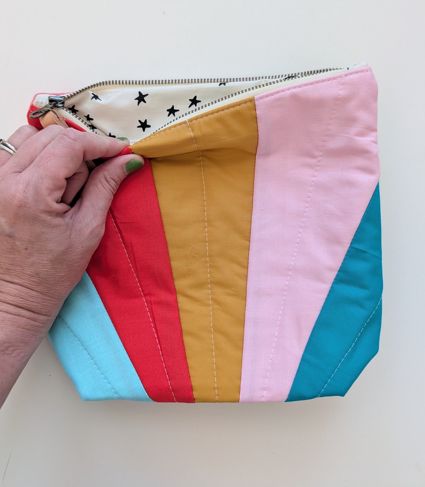 The Scrappy Sunburst Pouch